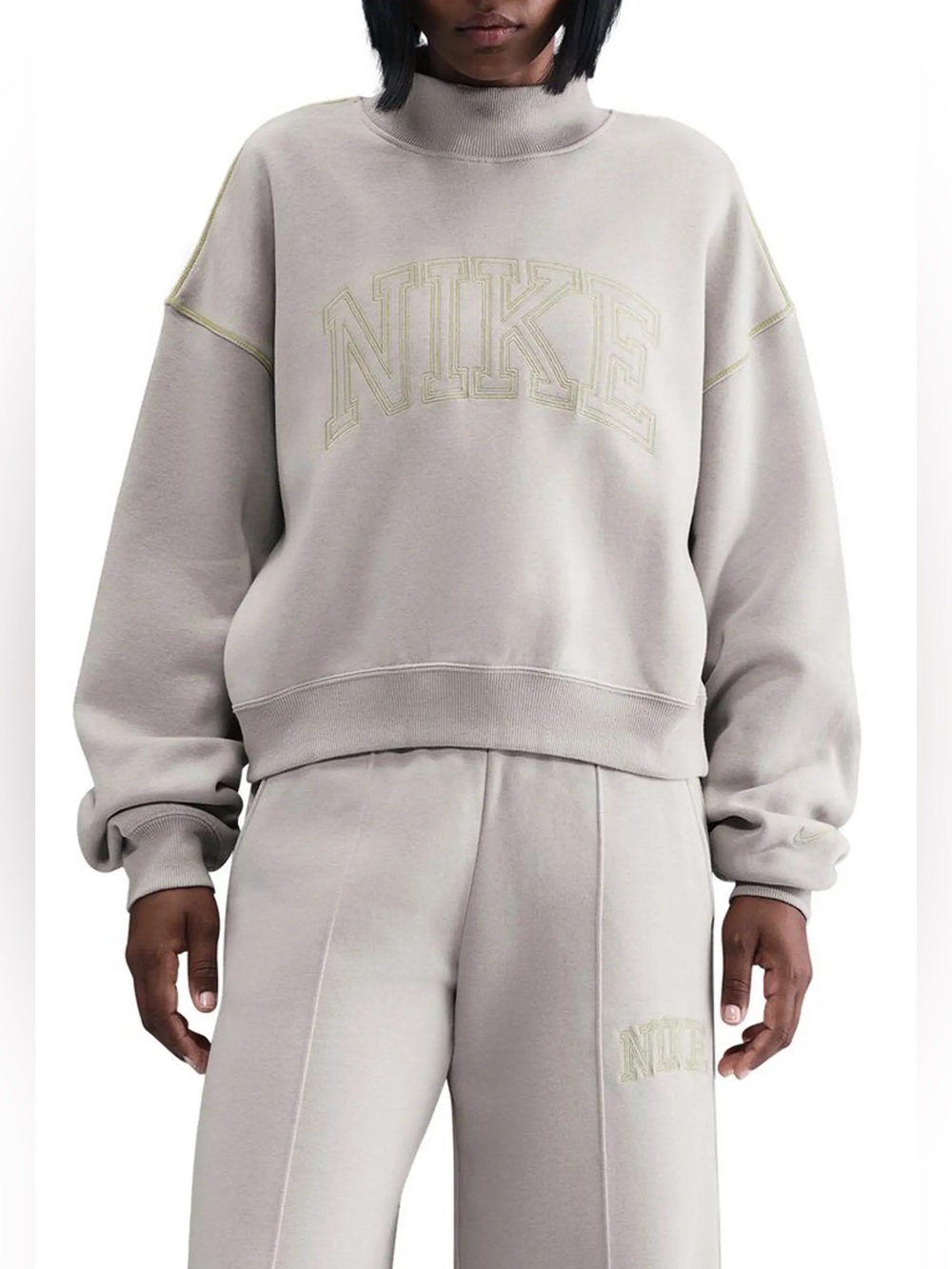 NWT Nike Women's Phoenix Fleece Mock-Neck Sweatshirt
